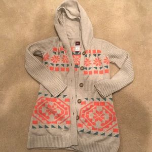 tea collection sweater jacket in size s (4-5)